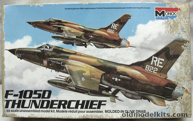 Monogram 1/48 F-105D Thunderchief - BAGGED, 5812 plastic model kit